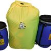 Canoe Pack Dry Bag Liner beside barrels